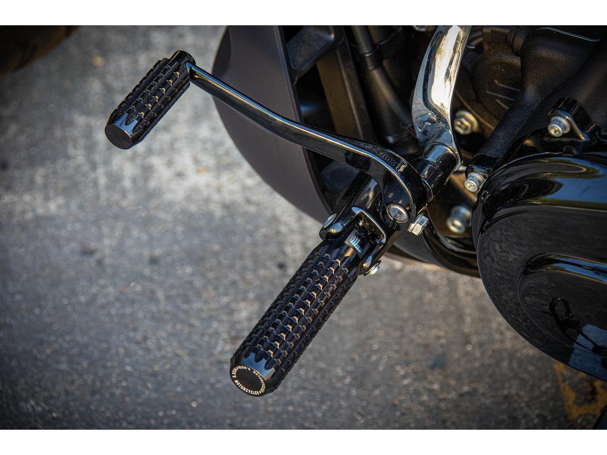 Cale pied Rick's AK4.7 - Noir - Softail