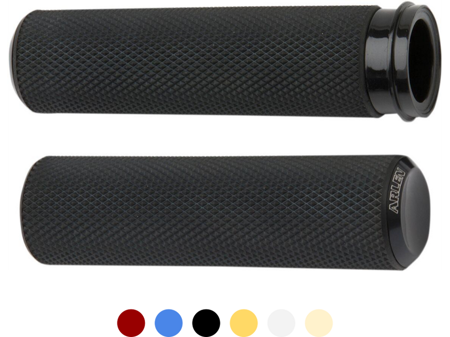 Poignées Arlen Ness Knurled - TBW/CBL/25+