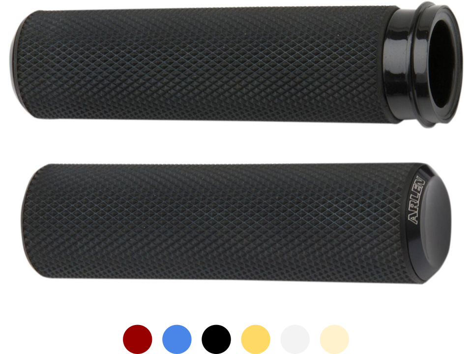 Poignées Arlen Ness Knurled - TBW/CBL/25+