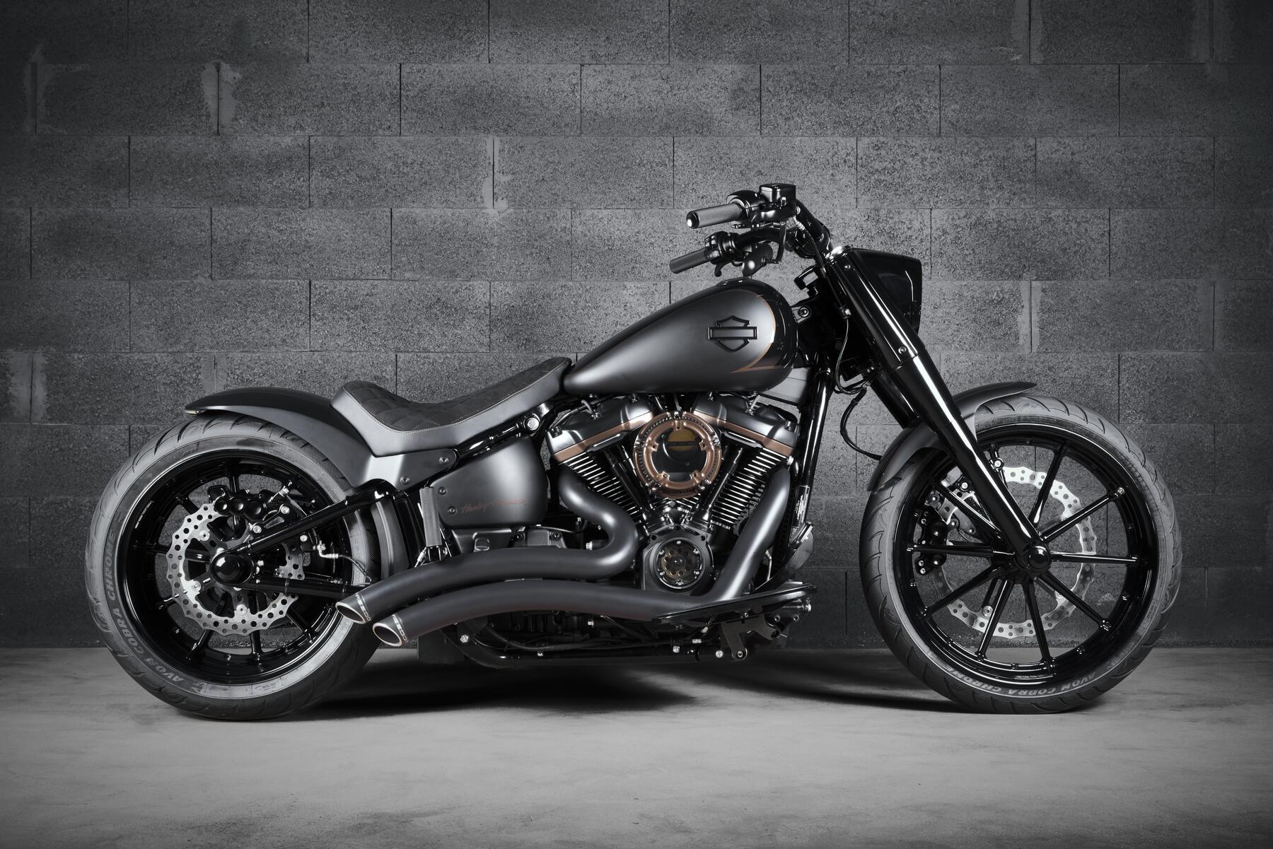 Echappement Freedom Performance  Sharp Curve Radius - Noir - Softail M8