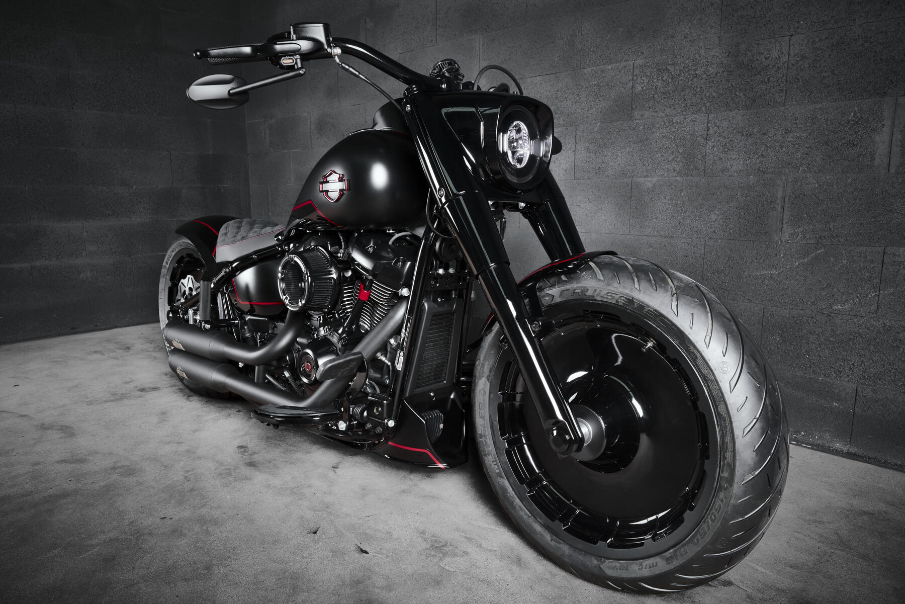 Riser court old school - Noir - Softail