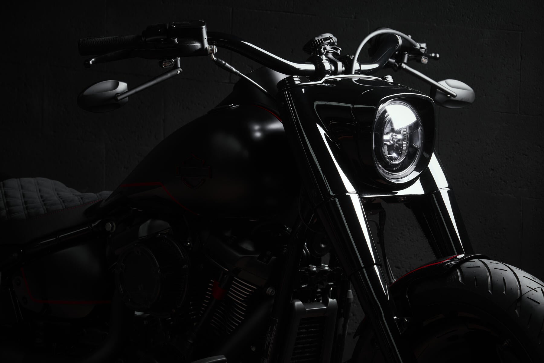 Riser court old school - Noir - Softail