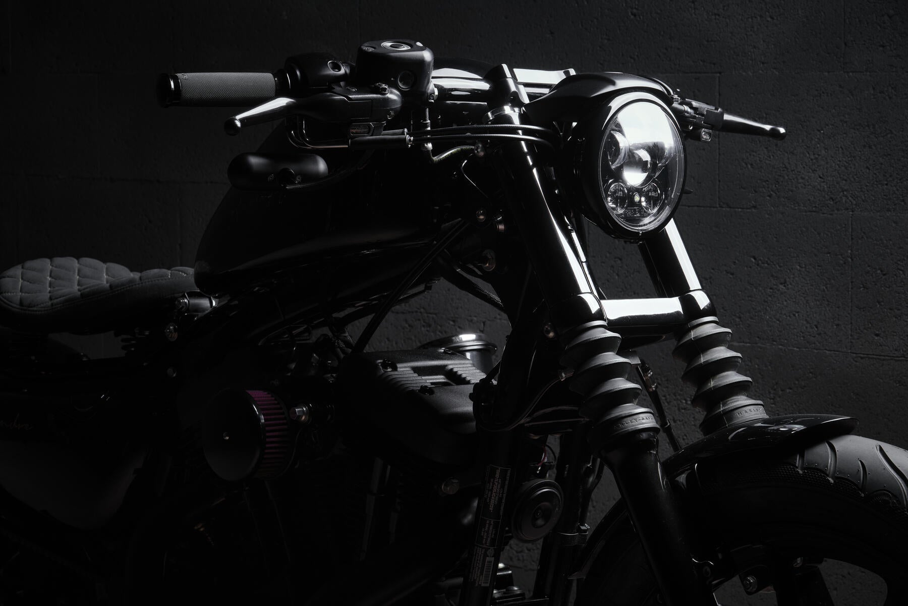 Clignotant avant mini MELK - Noir