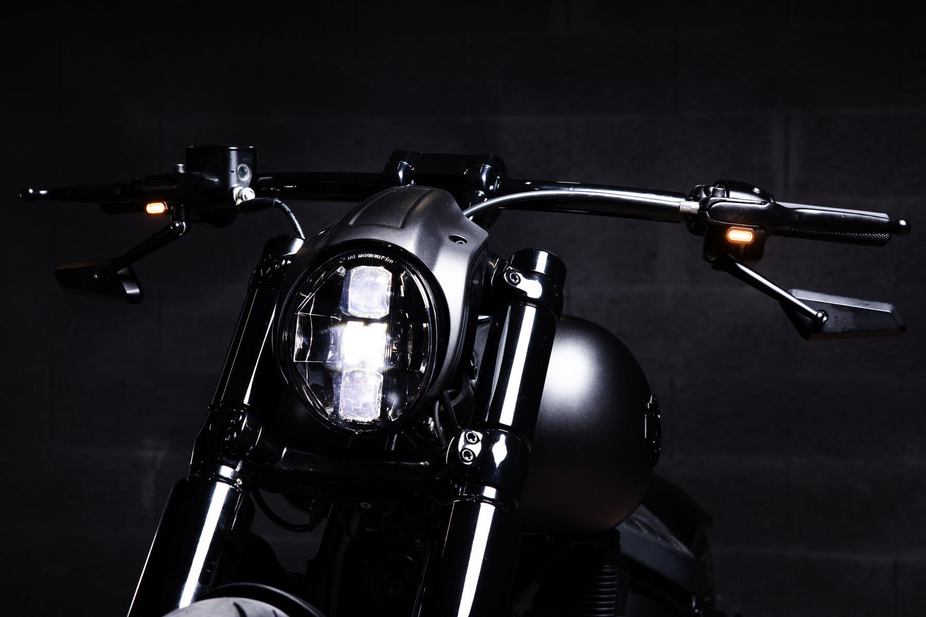 Clignotant avant mini MELK - Noir