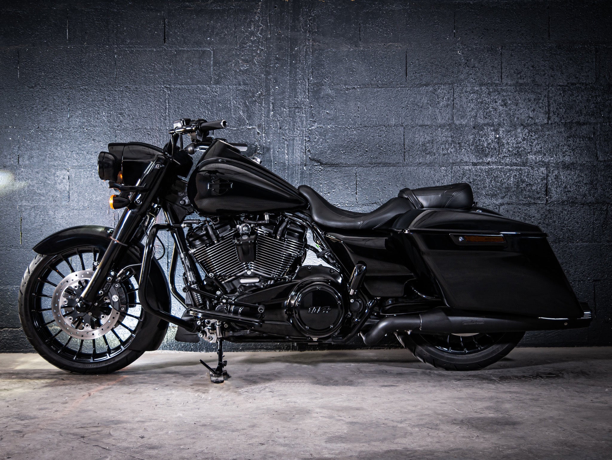 Poignées Arlen Ness Dual Ring - Noir - TBW/CBL