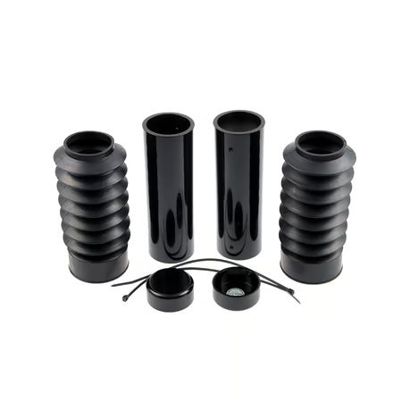 Cache tube de fourche Néo-Rétro Cult-Werk - Noir - Softail